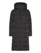 B.intl Long Barron Topattu Pitkä Takki Black Barbour