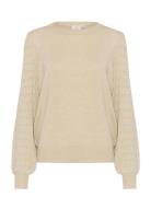 Kananna Pullover Tops Knitwear Jumpers Beige Kaffe