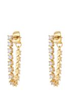 The Ballier Chain Studs-Gold Accessories Jewellery Earrings Studs Gold...