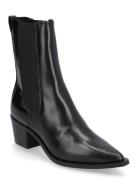 Heel Cowboy Boot Lth Shoes Boots Ankle Boots Ankle Boots With Heel Bla...