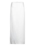 Slit Long Skirt Pitkä Hame White Mango