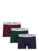 Classic Stretch-Cotton Trunk 3-Pack Bokserit Green Polo Ralph Lauren