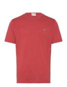 Reg Shield Ss T-Shirt Tops T-shirts Short-sleeved Red GANT