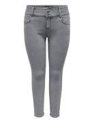 Caranna Reg Skinny Dnm Pim569 Bottoms Jeans Skinny Grey ONLY Carmakoma