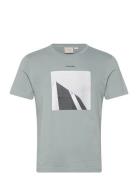 City Photo Print T-Shirt Tops T-shirts Short-sleeved Blue Calvin Klein