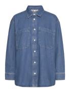 Loose Denim Shirt Tops Shirts Long-sleeved Blue Tom Tailor