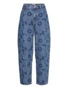 Maridenim Barrel Unikko Bottoms Jeans Straight-regular Blue Marimekko