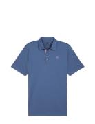 Pure Solid Polo Tops Polos Short-sleeved Blue PUMA Golf