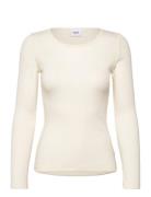 Garimasz Wool Ls Blouse Tops T-shirts & Tops Long-sleeved Beige Saint ...