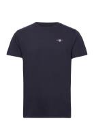 Shield Pajama T-Shirt Tops T-shirts Short-sleeved Navy GANT