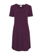 Nightdress Short Sleeve Yöpaita Purple Damella Of Sweden