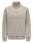 Onsconnor Reg 1/4 Zip Sweat Tops Sweat-shirts & Hoodies Sweat-shirts C...