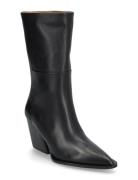 Gavello Black Calf Shoes Boots Ankle Boots Ankle Boots With Heel Black...