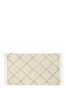 Rhomb Rug Home Textiles Rugs & Carpets Cotton Rugs & Rag Rugs Cream Hü...