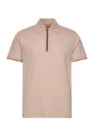 Mmgharvey Polo Ss Tee Tops Polos Short-sleeved Beige Mos Mosh Gallery