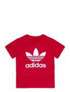 Trefoil Tee Tops T-shirts Short-sleeved Red Adidas Originals