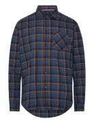 Klas Reg Flannel Uspa M Shirt Tops Shirts Casual Blue U.S. Polo Assn.