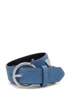 Hammered Heart Belt Vyö Blue Fabienne Chapot