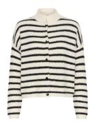 Alphagz Short Cardigan Tops Knitwear Cardigans Cream Gestuz