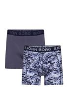 Cotton Stretch Boxer 2P Bokserit Navy Björn Borg