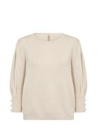 Sc-Dollie Tops Knitwear Jumpers Beige Soyaconcept