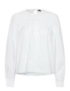 C_Bernena Tops Blouses Long-sleeved White BOSS