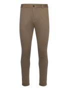 Superflex Pant Normal Length Bottoms Trousers Chinos Brown Lindbergh