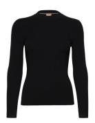 Feskiera Tops Knitwear Jumpers Black BOSS