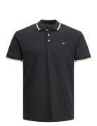 Jprbluwin Polo Ss Noos Tops Polos Short-sleeved Black Jack & J S