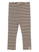 Legging Modal Striped Bottoms Leggings Navy Petit Piao