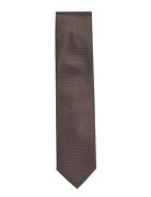 Polyester Tie With Dots 7 Cm Solmio Kravatti Khaki Green Lindbergh Bla...