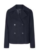 Slfalma Short Wool Jacket Noos Villakangastakki Navy Selected Femme