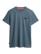 Essential Logo Emb Tee Tops T-shirts Short-sleeved Blue Superdry