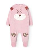 Velour Play Suit For Baby Girl -Bci Pitkähihainen Body Pink Boboli