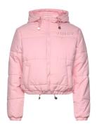 Margie Aqua Activated Puffer Topattu Pitkä Takki Pink Juicy Couture