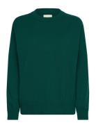 Superfine Lambswool C-Neck Tops Knitwear Jumpers Green GANT