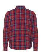 Classic Fit Plaid Oxford Workshirt Tops Shirts Casual Red Polo Ralph L...