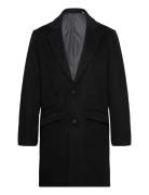 Jjhays Wool Blend Coat Villakangastakki Pitkä Takki Black Jack & J S