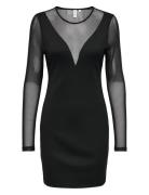 Onlbecki Ls Mix Bodycondress Wvn Lyhyt Mekko Black ONLY