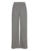 Trouser Lykke Check Bottoms Trousers Wide Leg Grey Lindex