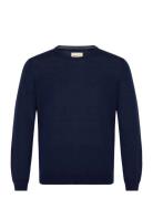 Extrafine Merino Wool C-Neck Tops Knitwear Round Necks Navy GANT