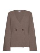 The Rhianna Cardigan Tops Knitwear Cardigans Brown Marville Road