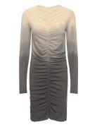 Flow Gather Short Dress - Isja Lyhyt Mekko Beige Rabens Sal R