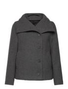 Slfzoe Wool Jacket Villakangastakki Grey Selected Femme