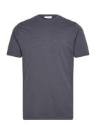 Basic Tee S/S Tops T-shirts Short-sleeved Navy Lindbergh