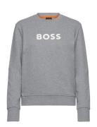 C_Elaboss_6 Tops Sweat-shirts & Hoodies Sweat-shirts Grey BOSS