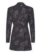 3D Flower Blazer Dress Lyhyt Mekko Grey ROTATE Birger Christensen