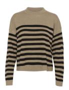 Cubay Pullover Tops Knitwear Jumpers Beige Culture