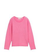 Knitted Pullover Tops Knitwear Pullovers Pink Tom Tailor