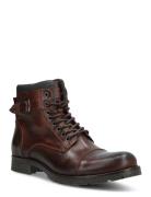 Jfwalbany Leather Brown St Sn Nyörisaappaat Brown Jack & J S